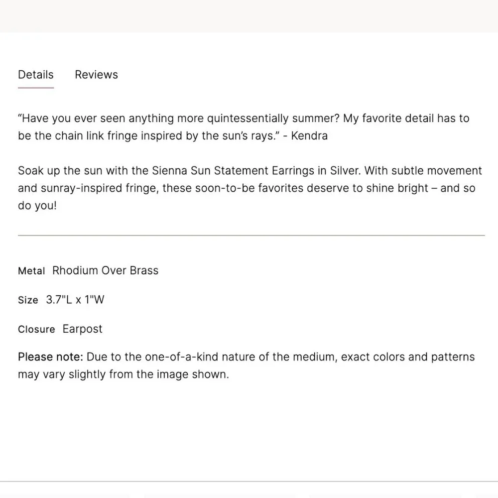 NWT Kendra Scott Sienna Sun Chain Tassle Earrings in Silver - Picture 13 of 13